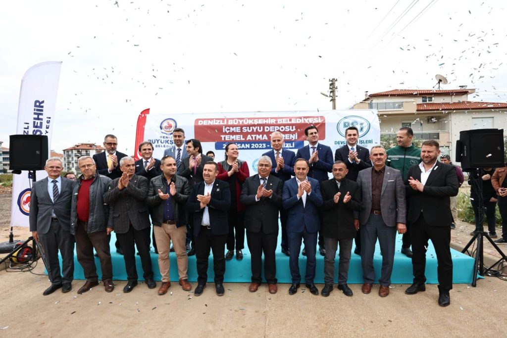 Denizli’nin En Büyük İçme Suyu Deposunun Temeli Atıldı…