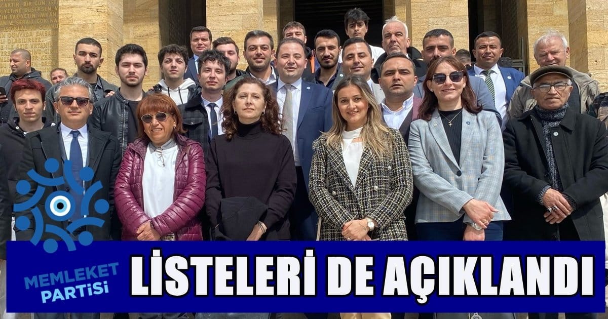 Memleket Partisi’nin Milletvekili Adayları da Belli Oldu…