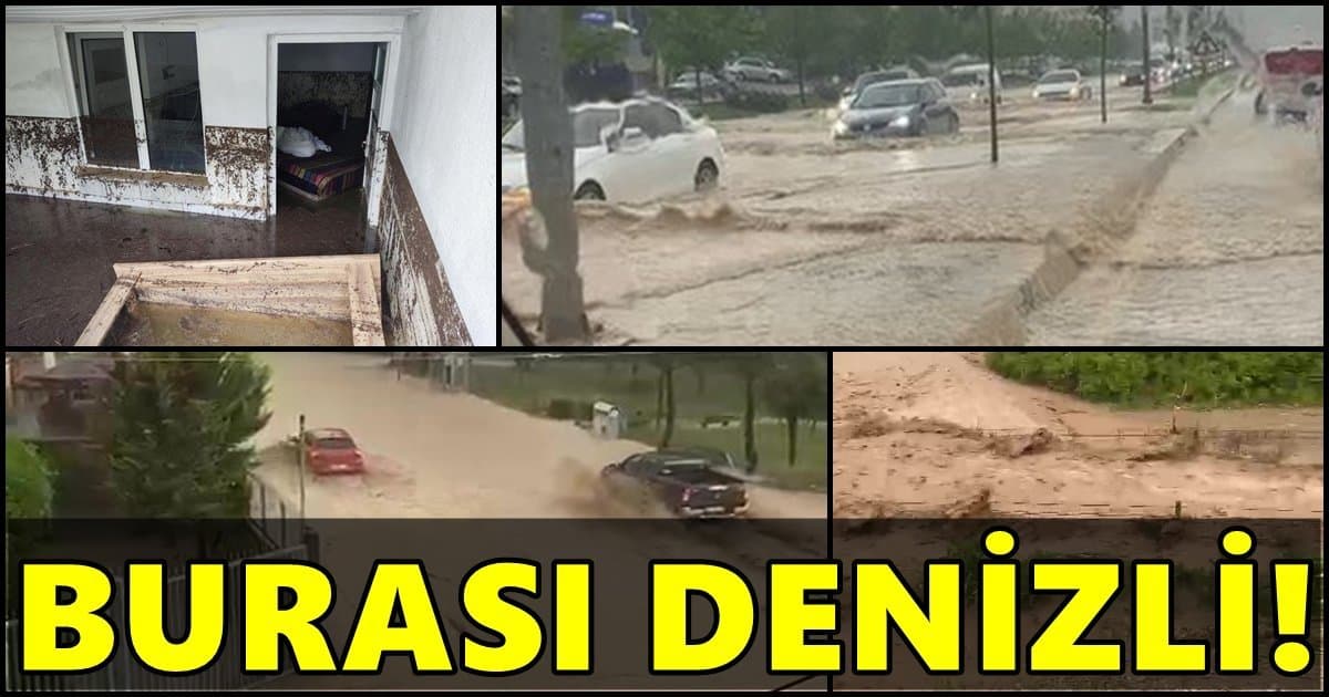 Denizli, Şiddetli Yağışlara Teslim Oldu…