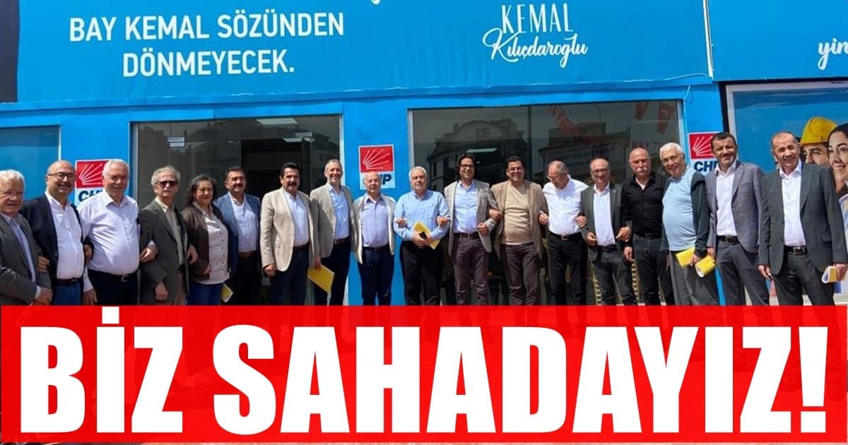 CHP’nin Ağır Topları Kol Kola girerek “Biz Sahadayız” Mesajı Verdi.