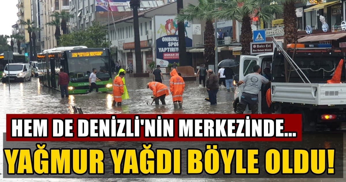 Huzurlarınızda, Denizli’nin 100 Yıllık Alt Yapı Yatırımının Sonucu…