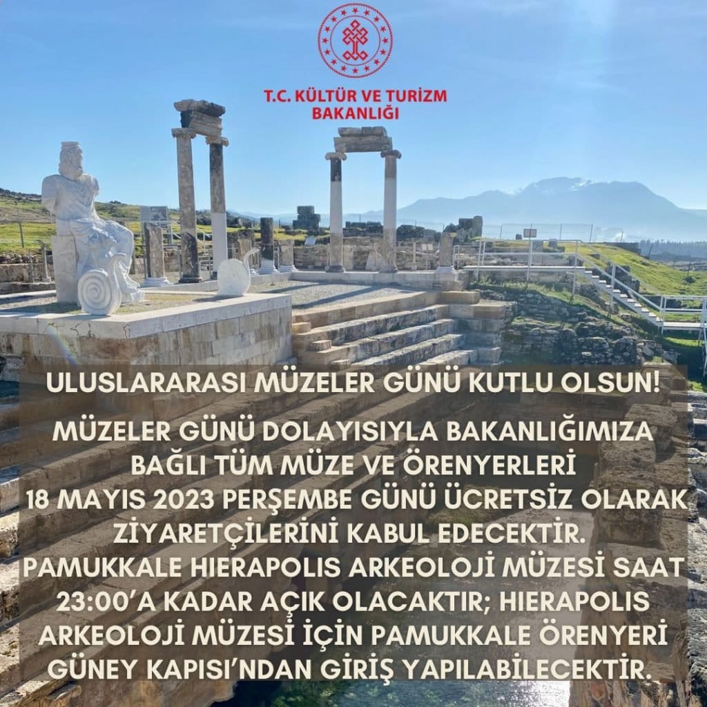 Müzeler Günü Nedeniyle, Pamukkale Bu Tarihte Ücretsiz Olacak…