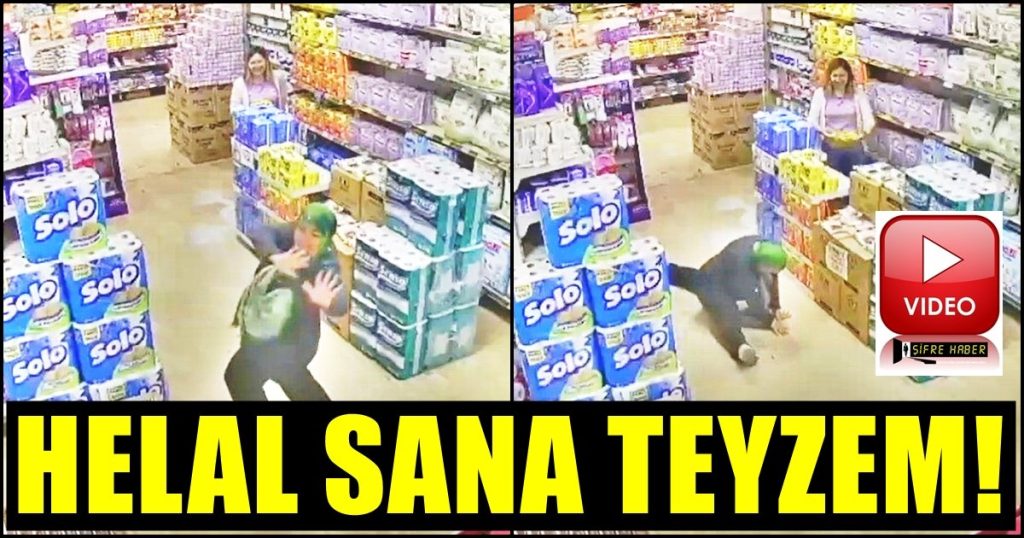 Denizli'de Marketteki Müziğe Kendini Kaptıran Teyze, Adeta Dans Şov Yaptı...