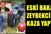 Muğla'da Aracı Takla Atan Eski Bakan Zeybekci ve Arkadaşı Yaralandı...