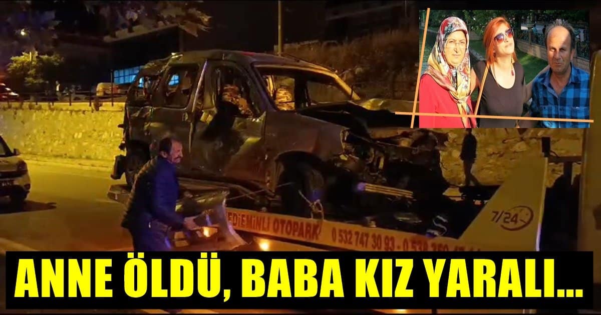 Denizli-Tavas’ta Bariyerlere Çarpan Araç Takla Attı…