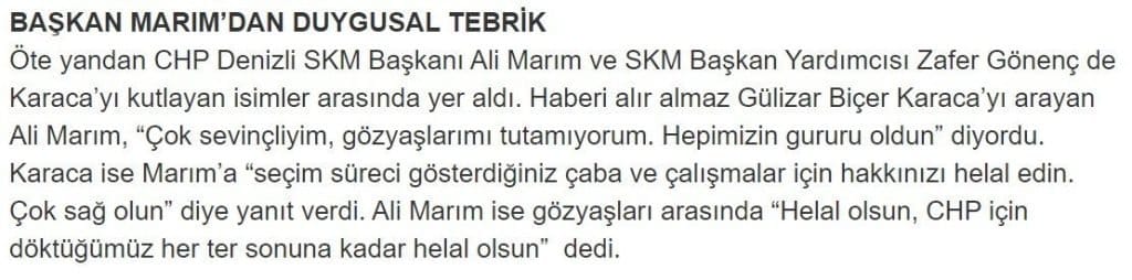 Denizli CHP’nin Duayenleri Keskin ve Marım, Yazılanları Yalanladı…