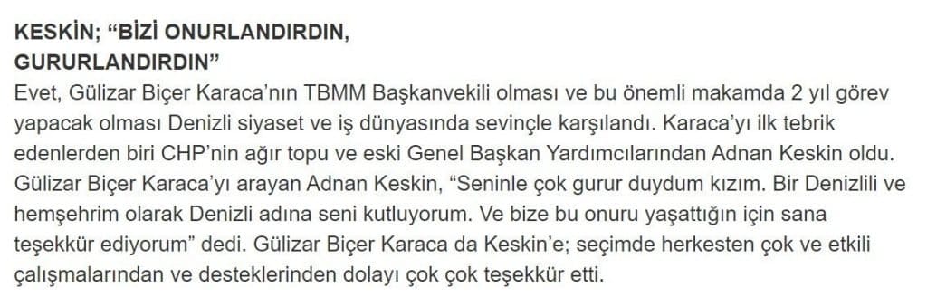 Denizli CHP’nin Duayenleri Keskin ve Marım, Yazılanları Yalanladı…