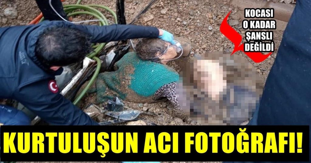 Toprak Altından Çıkarıldığı An, Eşinin Cesediyle Karşılaştı...