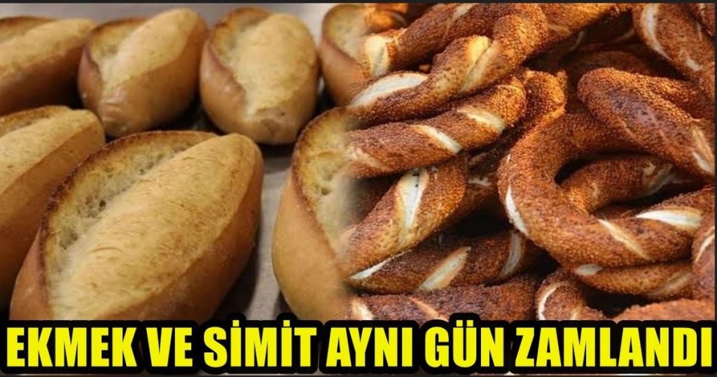 Denizli'de Simit Bugünden, Ekmek Çarşamba Gününden İtibaren Zamlı Satılacak...