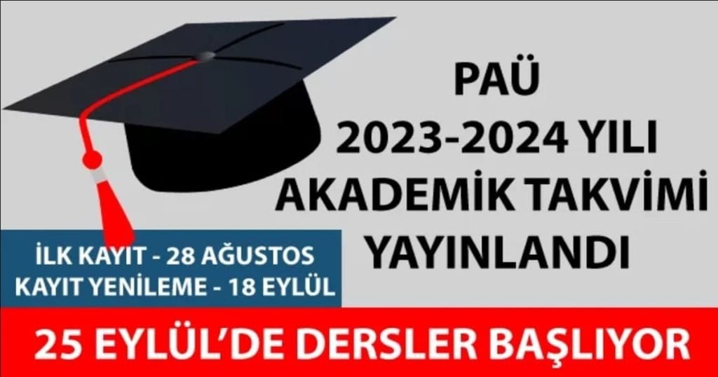 Pamukkale Üniversitesi 2023-2024 Yılı Akademik Takvimi Yayımlandı...