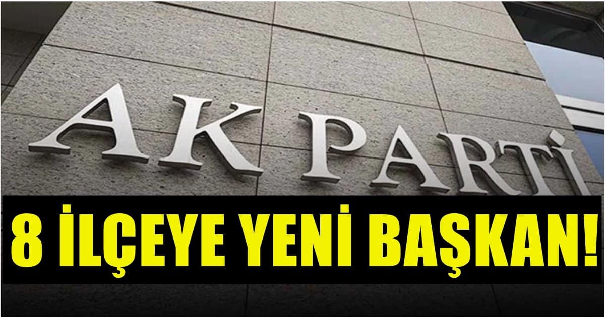 Denizli AK Parti’de 8 İlçeye Yeni Başkanların Ataması Yapıldı…
