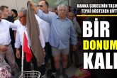 Denizli'de Banka Şubesinin Kapanacağını Öğrenen Çiftçilerden İlginç Eylem...