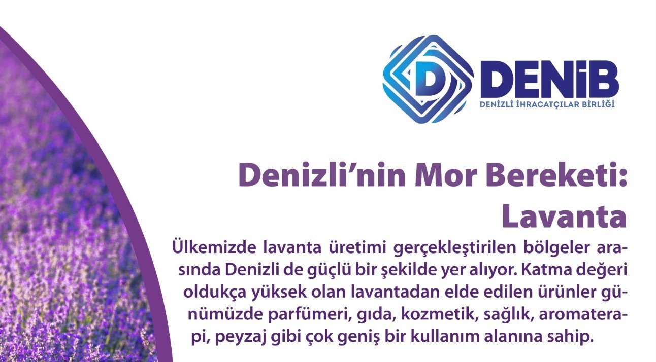 DENİB Başkanı Memişoğlu: Lavanta, Denizli’nin Mor Bereketi Haline Geldi…