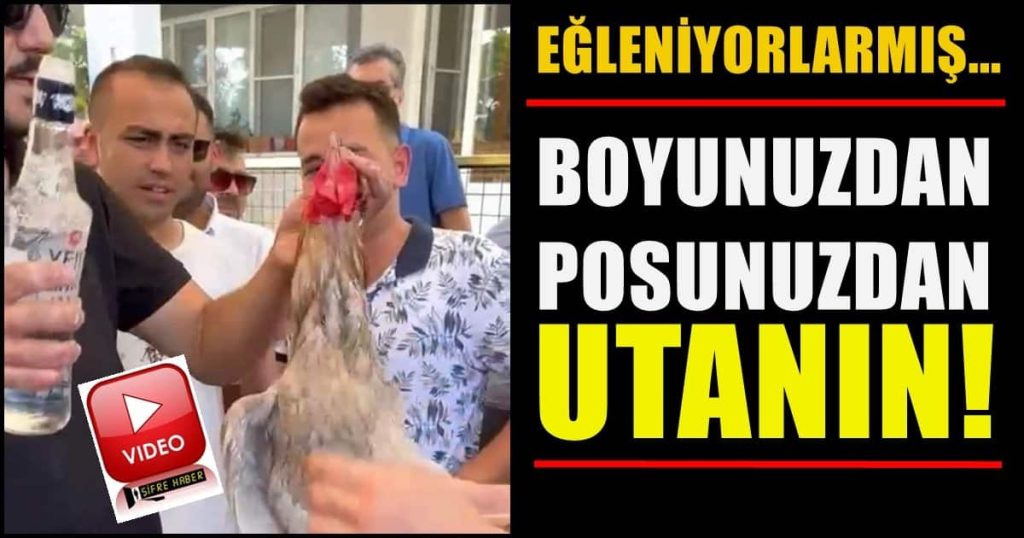 Denizli'de, Horoza Rakı İçirip İşkence Yapan Gençler Gözaltına Alındı...