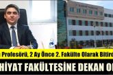 PAÜ'lü Tarih Profesörü, Bitirdiği 2. Fakülteye Dekan Oldu...