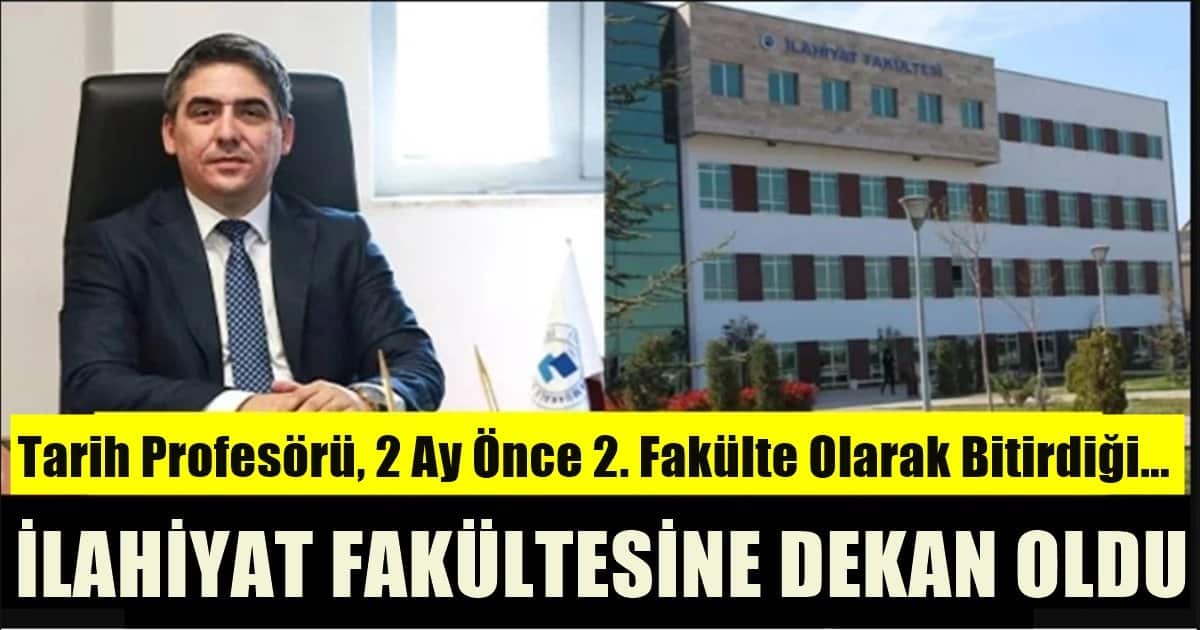 PAÜ’lü Tarih Profesörü, Bitirdiği  2. Fakülteye Dekan Oldu…