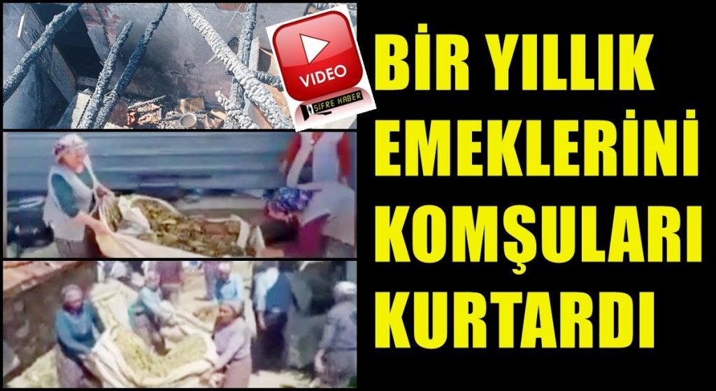 Denizli'de, Evi Kül Olan Çiftçinin Tütününü Komşuları Kurtardı...
