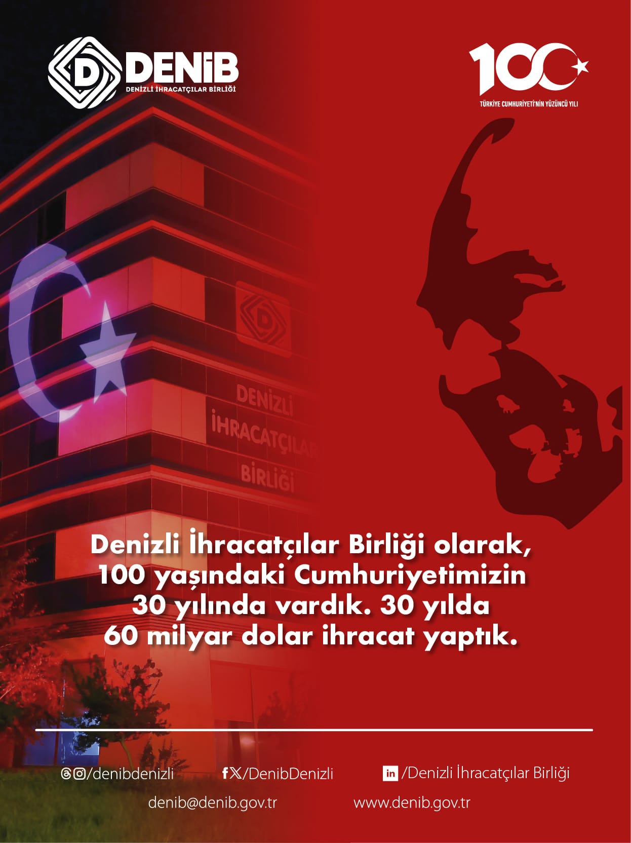 100 Yaşındaki Cumhuriyetimizin 30 yılında vardık…