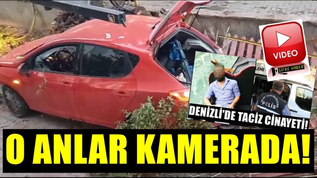 Denizli'de Bıçaklanan Sürücünün Kaza Yaptığı Anlar, Kameralara Yansıdı...