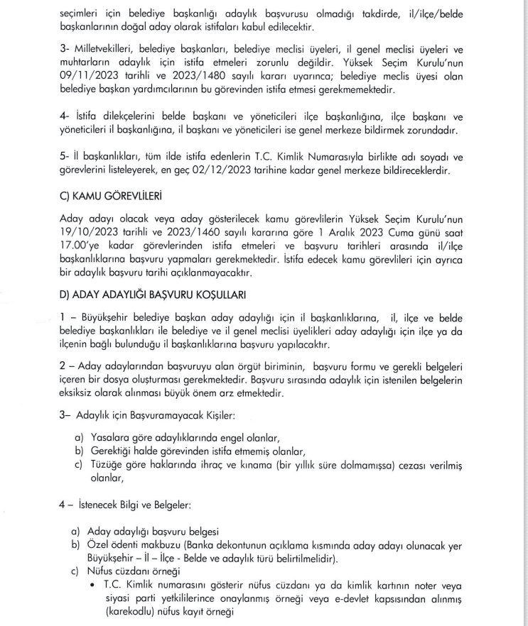CHP'nin Yerel Seçimle İlgili Takvimi Belirlendi, Aday Belirleme Kriterleri Netleşti...