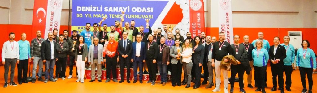 Denizli Sanayi Odası 50. Yıl Masa Tenisi Turnuvası  Sona Erdi...