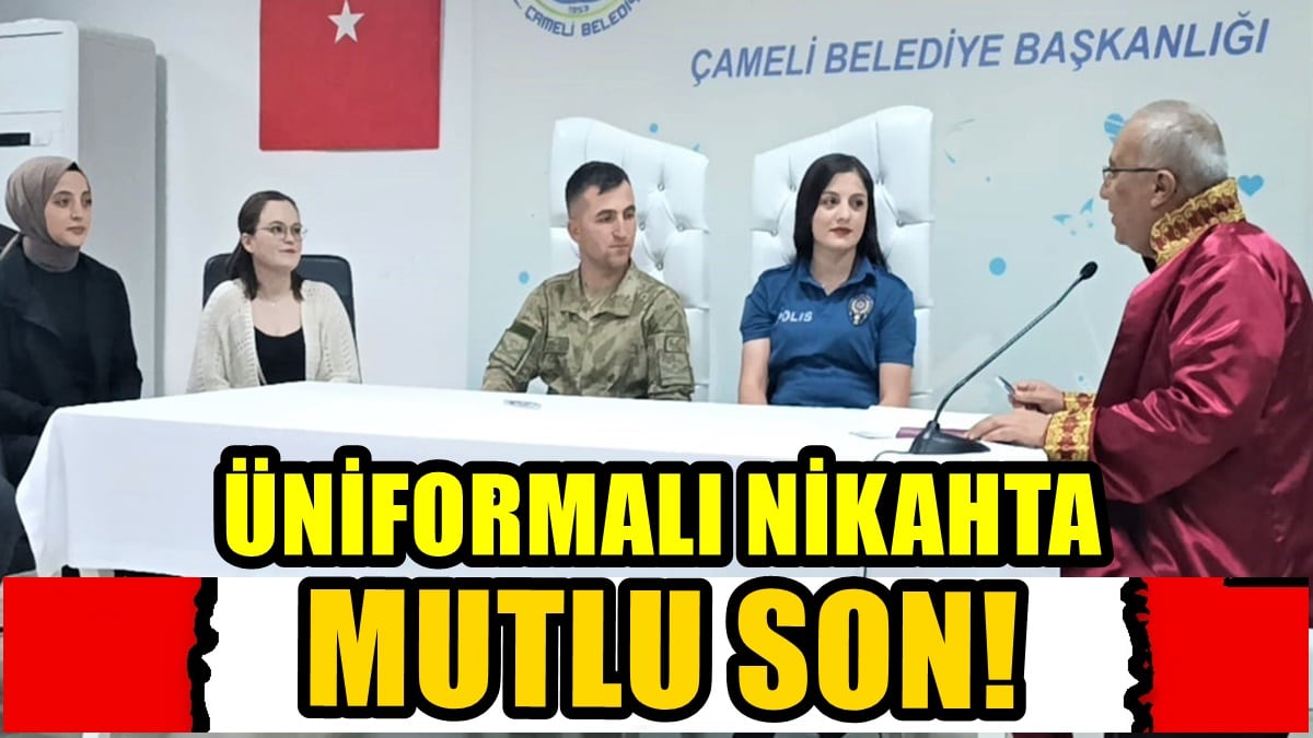 Üniformalı Nikah Yüzünden Görevden Alınmıştı…
