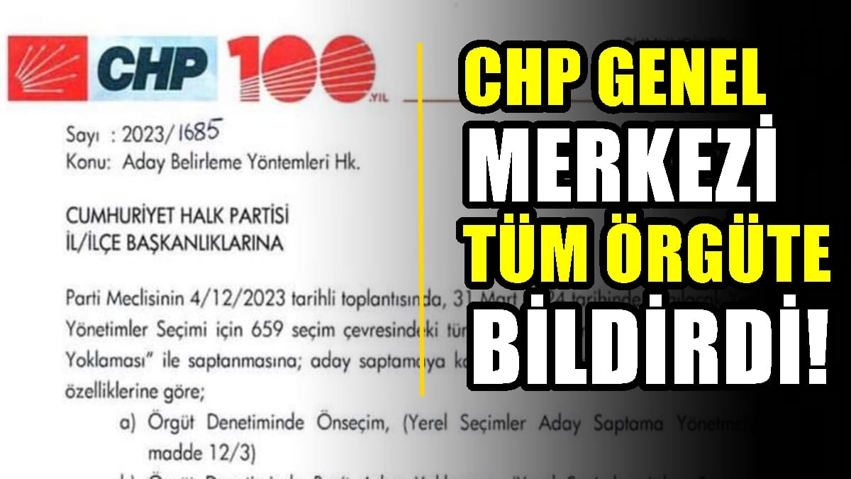 CHP Genel Merkezi, Başkan Adayını Belirleme Yöntemini Örgütlere Bıraktı…