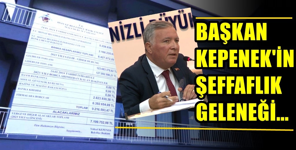 Honaz’ın CHP’li Başkanı, ‘Hesap Verme’ Geleneğini Sürdürdü…