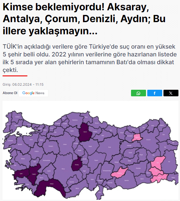Denizli Suç Oranı En Yüksek İller Arasında Yer Aldı; Hem de…