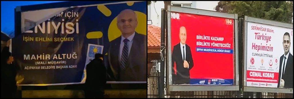 Acıpayam İyi Parti Adayı Altuğ’un Afişleri Billboardlardan Söküldü…