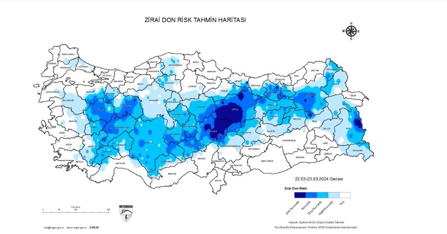 Çiftçiler Aman Dikkat; Don Uyarısı Yapıldı…