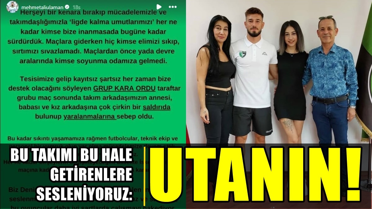 Denizlisporlu Futbolcular İsyan Bayrağı Açtı, Taraftarlar Futbolcunun Ailesine Saldırdı…