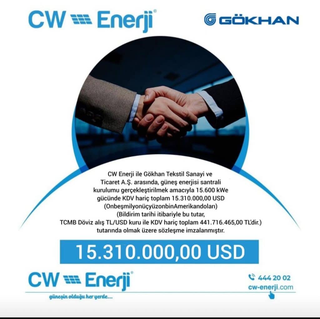Gökhan Tekstil’den, Yeşil Enerji İçin Büyük Yatırım…
