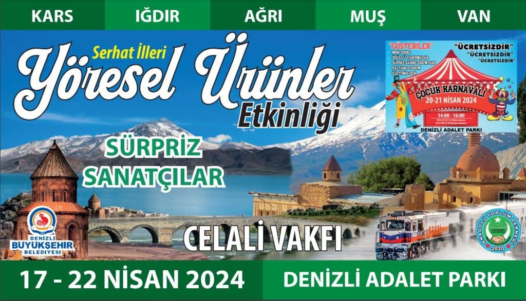 Yöresel Lezzetler Festivali, Doğu İllerinin Tatlarını Denizli’ye Taşıyor…