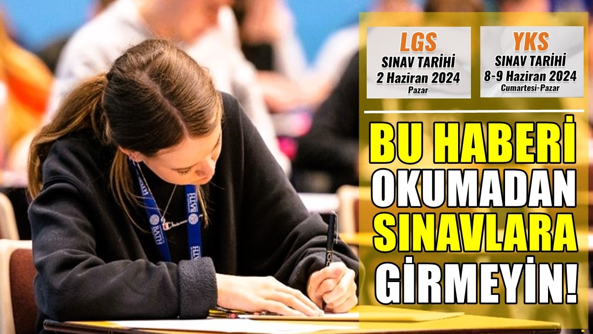 LGS ve YKS Öğrencilerine, Uzmanından Hayati Öneriler…