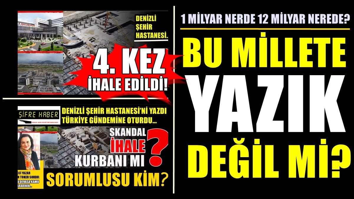 Denizli Şehir Hastanesi’ni 4 Yıl İçinde 4. Kez 12 Katına Yeniden İhale Ettiler…