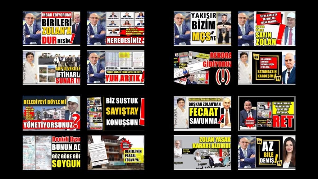 ŞİFRE HABER’DE YAYINLANAN EX BAŞKAN OSMAN ZOLAN İLE DÖNEMİNİN BAŞDANIŞMANI ÇAĞRI SEBZECİ VE BELTAŞ GENEL MÜDÜRÜ MEHMET TEKE İLE İLGİLİ BÜLENT ÖZTÜRK - SEVAL UYSAL İMZALI HABER VE KÖŞE YAZILARININ BİR KISMININ LİNKLERİ...