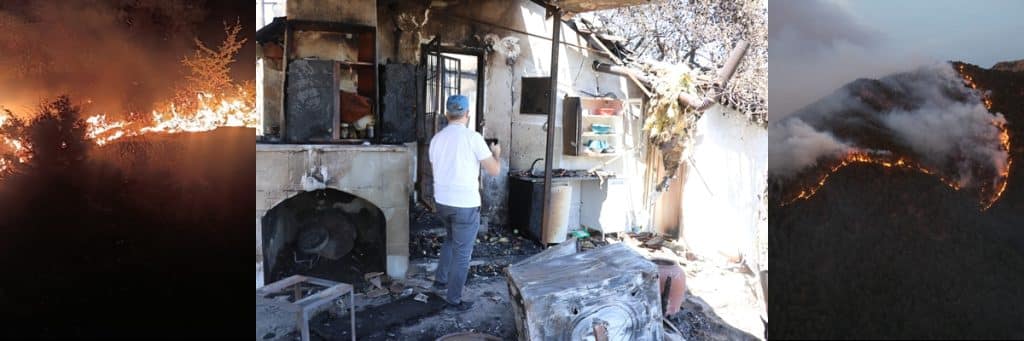 Denizli'deki Yangın Felaketi 12 Saat Sonra Kontrol Altına Alınabildi...