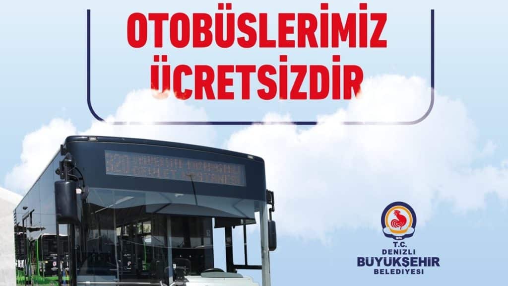 Denizli'de, Hafta Sonu YKS'ye Girecek Öğrencilere Otobüsler Ücretsiz...