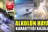 Denizli Emniyeti, Alkol ve Dikkatsizliğin Neden Olduğu Kaza Videolarını Paylaştı...