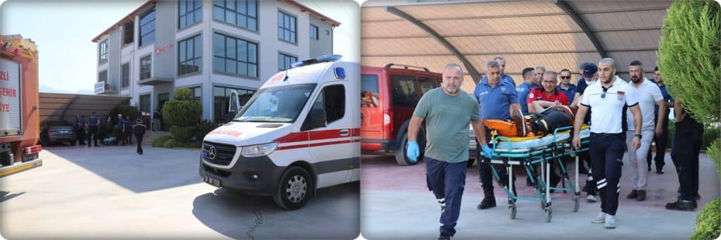 Denizli'de Asansör Zemine Çakıldı: Biri Ağır 4 Yaralı...