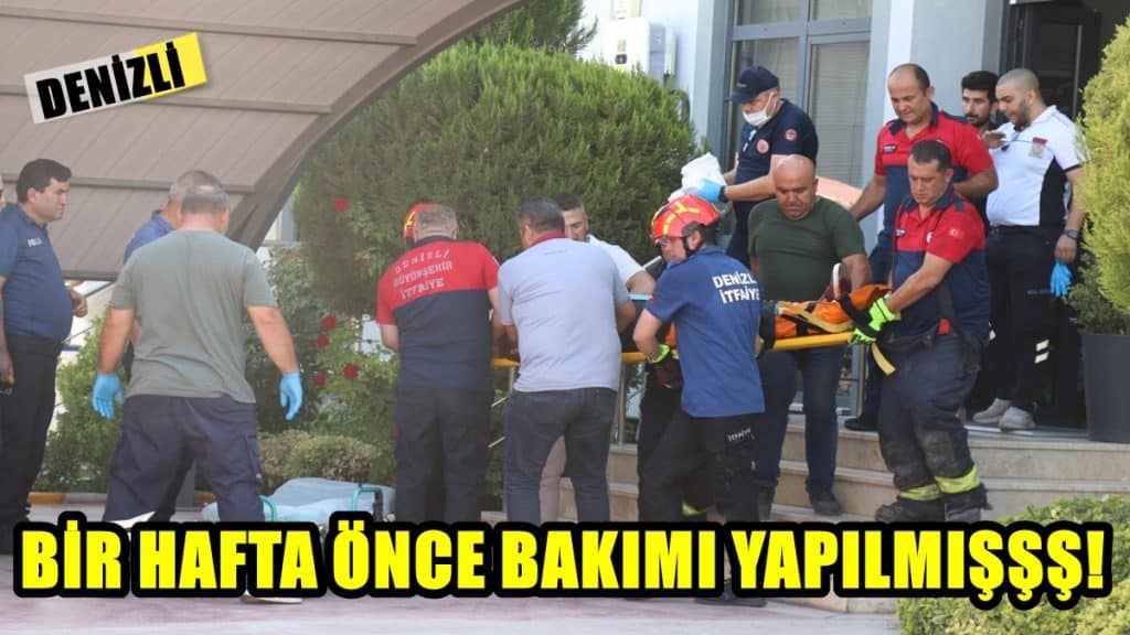 Denizli'de Asansör Zemine Çakıldı: Biri Ağır 4 Yaralı...