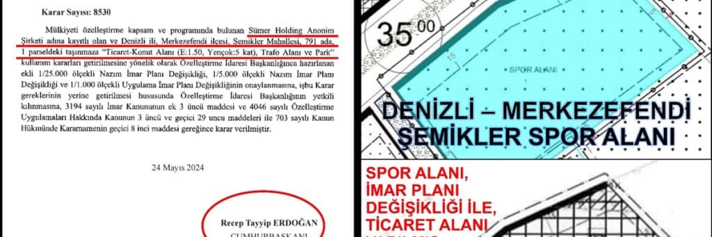 Denizli’deki İlginç İmar Değişikliği, Tepkilere ve Protestolara Neden Oldu…