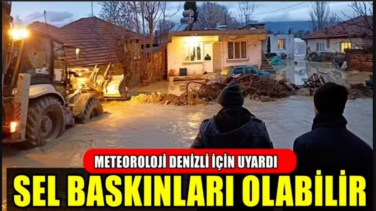 Meteoroloji Denizli’nin 3 İlçesi İçin Şiddetli Yağış ve Sel Uyarısı Yaptı…