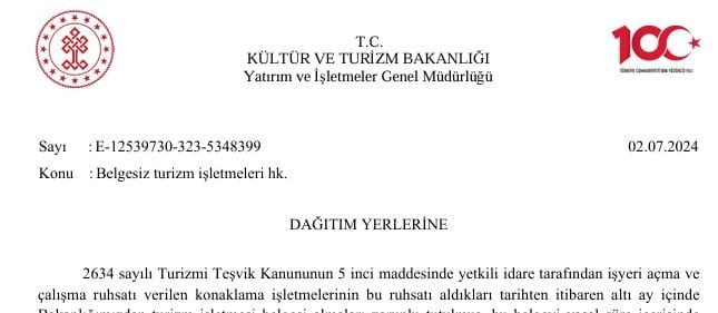Türkiye Geneli 2 Bin 426, Denizli’de ise 16 Turistik Tesisin Kapatılacağı Duyuruldu…