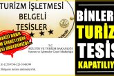 Türkiye Geneli 2 Bin 426, Denizli’de ise 16 Turistik Tesisin Kapatılacağı Duyuruldu…