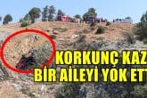 Denizli Çal’da Kontrolden Çıkan Araç Bir Aileden 4 Can Aldı