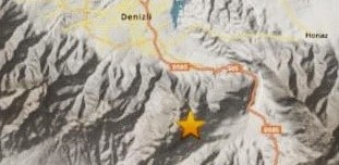Denizli'de Gece Yarısı Meydana Gelen Deprem Korkuttu...