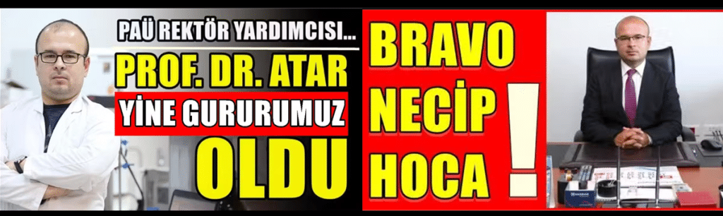 PAÜ'lü Prof. Dr. Necip Atar, Başarılarını Taçlandırmaya Devam ediyor…