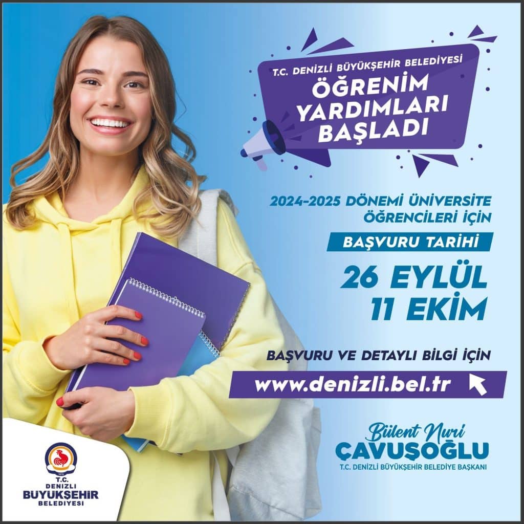 Denizli Büyükşehir'den Üniversite Öğrencilerine 5 Bin TL Eğitim Yardımı...